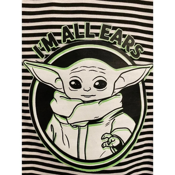Baby yoda sleeveless Yoda ears hoodie. Size 5t. New with tag. Super Cute. - Picture 2 of 3